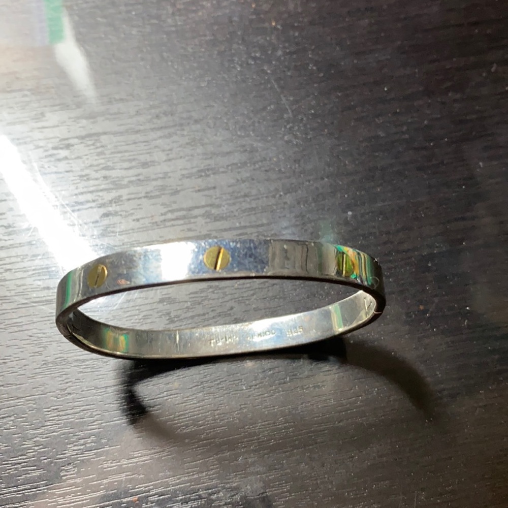 Two tone beautiful nail head bracelet